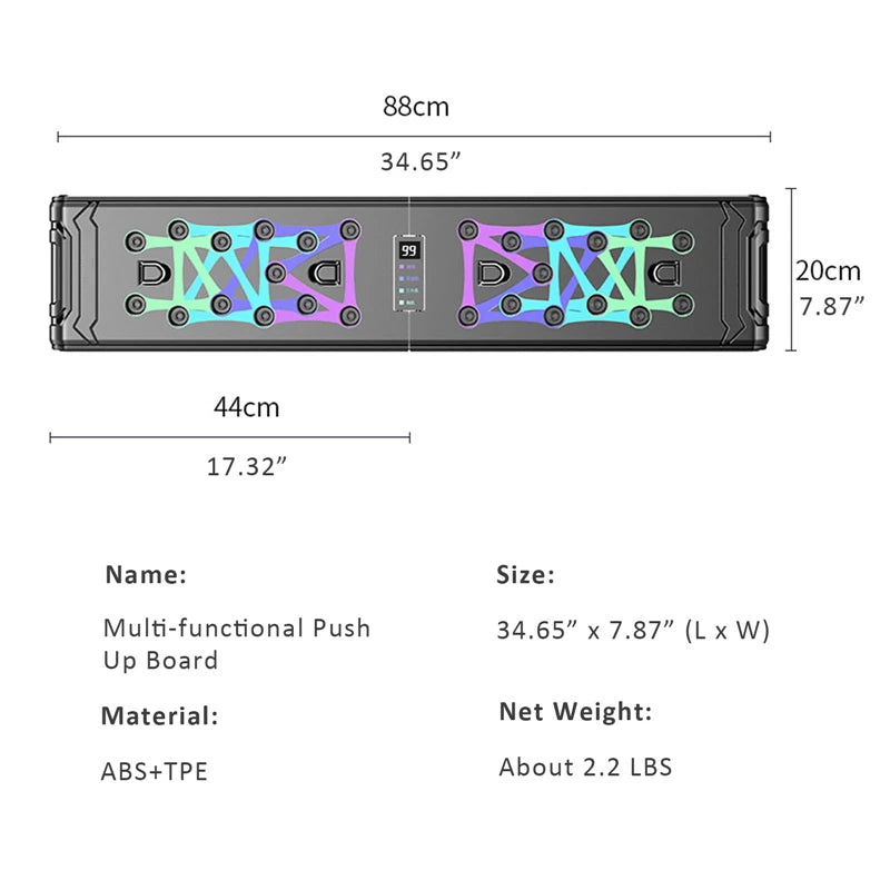 Counting Folding Push up Board Multifunctional Exercise Table Abdominal Muscle Enhancement Gym Sports Portable Fitness Equipment ATHLEXES