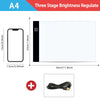 A3/A4/A5 Level Dimmable Led Drawing Copy Pad Board Children'S Toy Painting Educational Kids Grow Creative Gifts for Children ATHLEXES