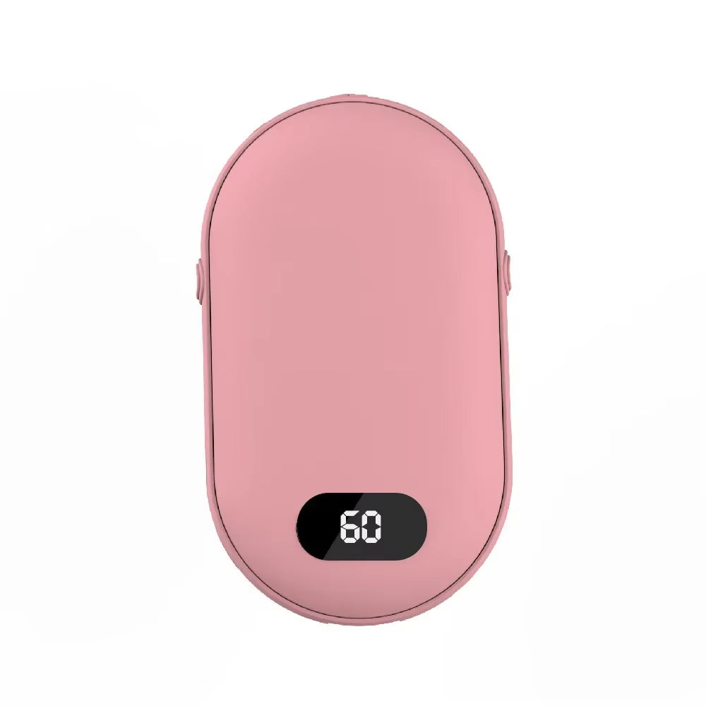Hand Warmer USB Mobile Power Bank Charing Electric Hand Heater Warmer Mini Multi-Function Pocket Warmer Digital Display ATHLEXES