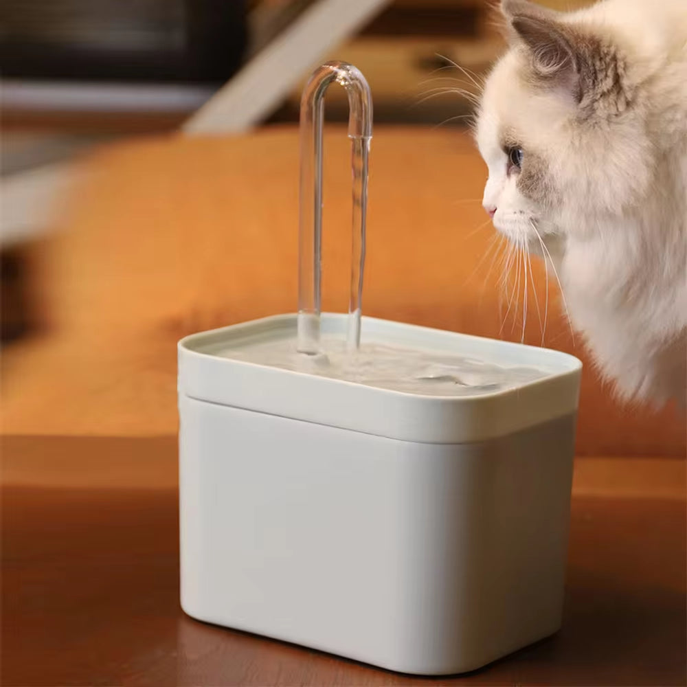 Ultra-Quiet Cat Water Fountain Filter Smart Automatic Pet Dog Water Dispenser&Burnout Prevention Pump1.5L Recirculate Filtrin ATHLEXES