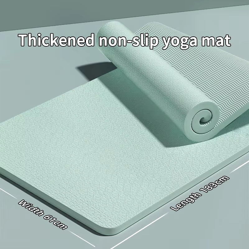Yoga Mat with a Thickness of 10Mm, anti Slip, Pilates Fitness Mat, Environmentally Friendly, Tear Resistant WOMEN'S Yoga Mat ATHLEXES