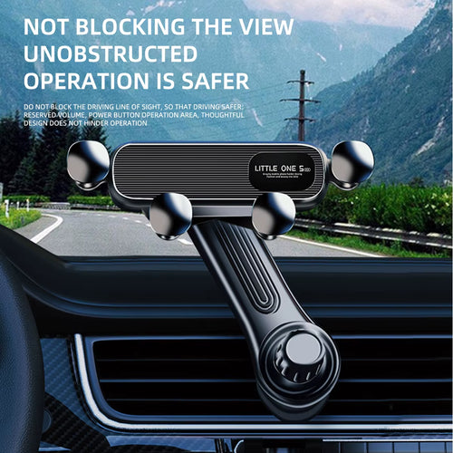 Gravity Car Phone Holder for 4.7-7 Inch Mobile Phone Car Air Vent Phone Mount Universal Shockproof GPS Clip Smartphone Stand ATHLEXES