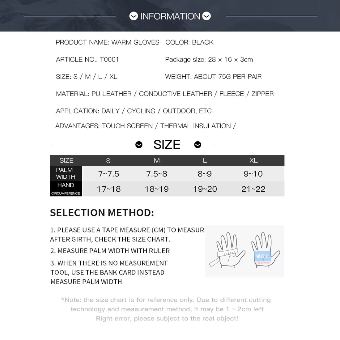 Autumn Winter Warm Cycling Gloves Thermal Outdoor Sport Running Bicycle Ski Gloves for Camping Hiking Motorcycle Gloves Men ATHLEXES