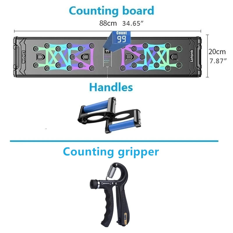 Counting Folding Push up Board Multifunctional Exercise Table Abdominal Muscle Enhancement Gym Sports Portable Fitness Equipment ATHLEXES