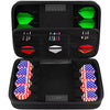Dart Case for 16 Steel Tip and Soft Tip Darts, Dart Carrying Storage Holder Fits for Dart Tips, Shafts and Flights ATHLEXES