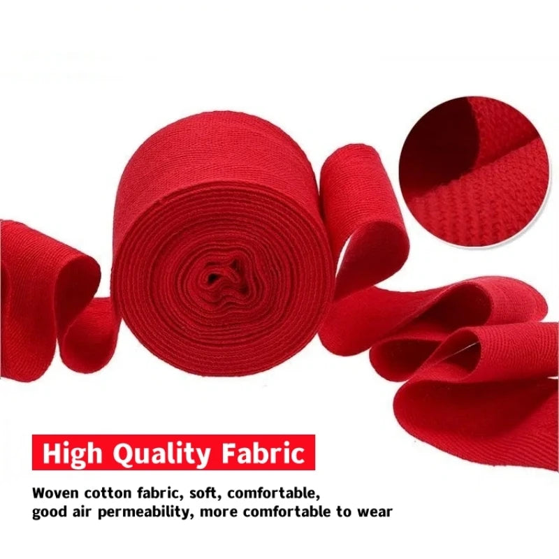 2 Rolls 2.5M Cotton Boxing Bandage Sports Strap Sanda Gauntlets MMA Hand Gloves Wraps Belt Wraps Bandage for Competition ATHLEXES