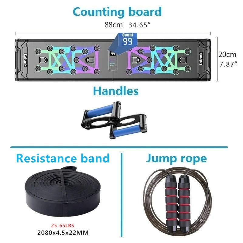 Counting Folding Push up Board Multifunctional Exercise Table Abdominal Muscle Enhancement Gym Sports Portable Fitness Equipment ATHLEXES