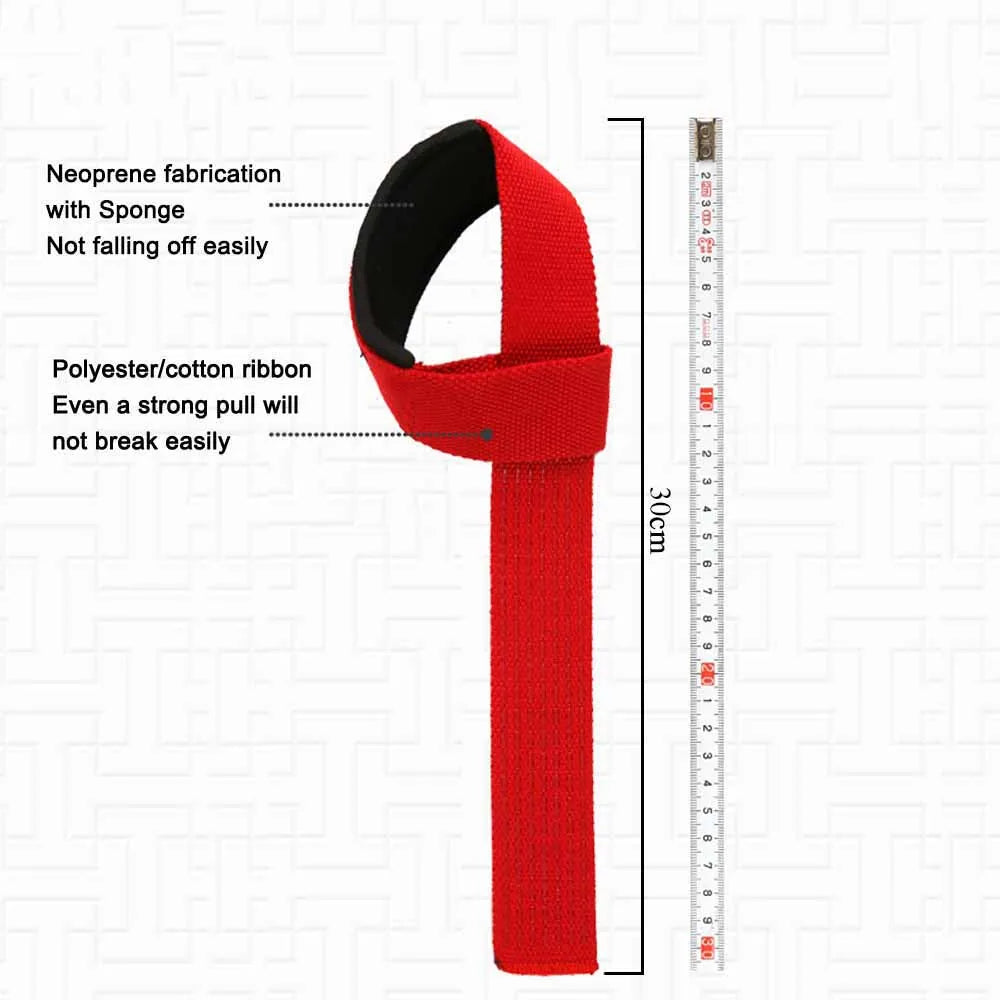 2Pcs Weightlifting Wrist Straps Strength Training Adjustable Non-Slip Gym Fitness Lifting Strap Wrist Support Sports Grip Band ATHLEXES