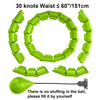 Weighted Adjustable Smart Hula Circle Sport Hoops Weight Loss Exercise Detachable Knots ATHLEXES