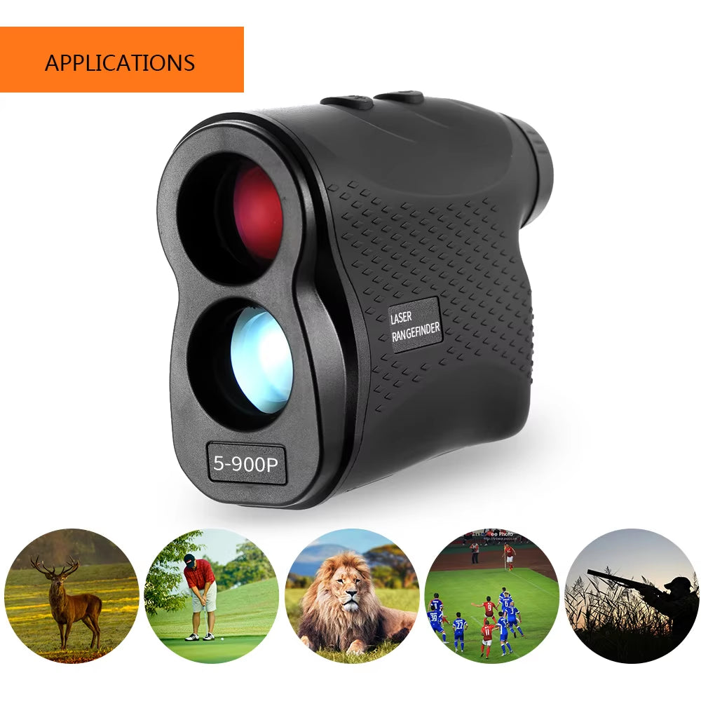 500M Golf Laser Rangefinder Distance Meter Monocular Telescope Speed Tester Laser Range Finder Digital Hunting Measurement ATHLEXES