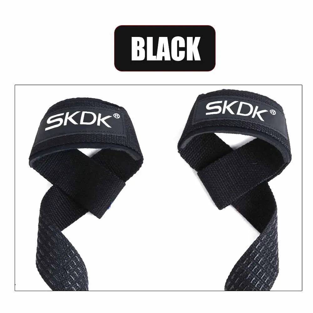 2Pcs Weightlifting Wrist Straps Strength Training Adjustable Non-Slip Gym Fitness Lifting Strap Wrist Support Sports Grip Band ATHLEXES