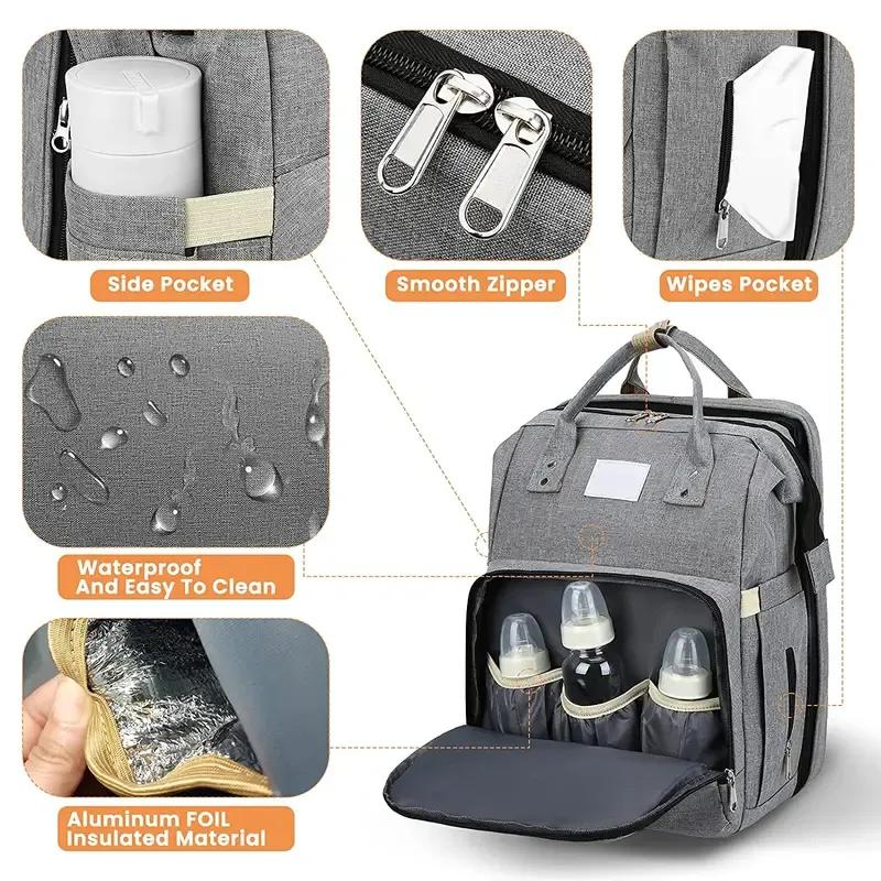 VersaBag 3-in-1 Portable Diaper Bag Crib ATHLEXES