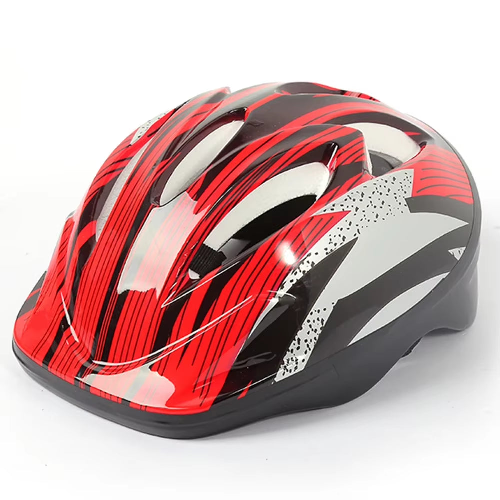 7Pcs Helmet Knee Elbow Protective Gear Set Adjustable Kids Bicycle Sport Protective Gear Set 48-55Cm for Boys Girls 5-12 Years ATHLEXES