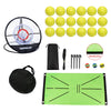 Golf Swing Trainer Chipping Net Golf Training Aids Indoor Outdoor Foldable Chipping Pitching Cages Hitting Mat ATHLEXES