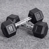 Hexagonal Fixed Dumbbells Men'S Fitness Equipment Home Ladies Rubber Dumbbells ATHLEXES