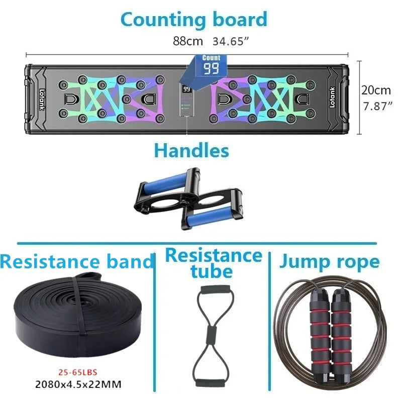 Counting Folding Push up Board Multifunctional Exercise Table Abdominal Muscle Enhancement Gym Sports Portable Fitness Equipment ATHLEXES