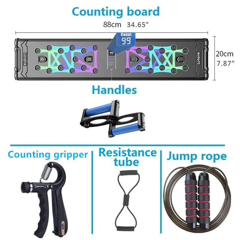 Counting Folding Push up Board Multifunctional Exercise Table Abdominal Muscle Enhancement Gym Sports Portable Fitness Equipment ATHLEXES