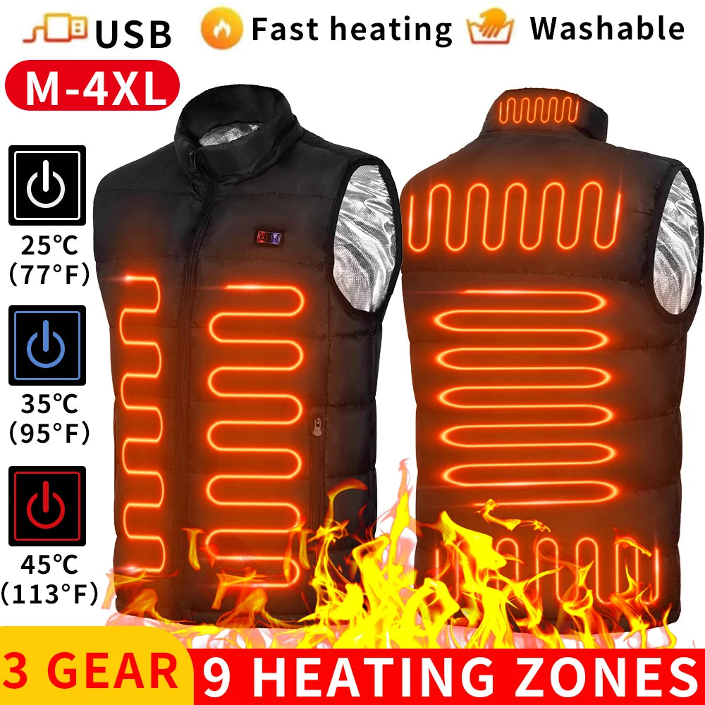 Graphene HeatPro 9-Zone USB Jacket ATHLEXES