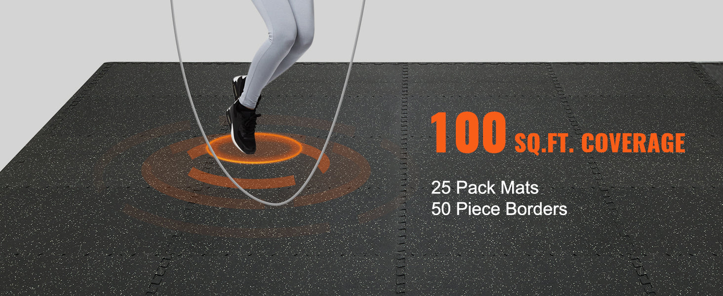 VEVOR Premium Interlocking Gym Floor Mats ATHLEXES