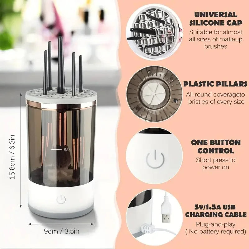 LuxeClean Electric Brush Cleaner ATHLEXES